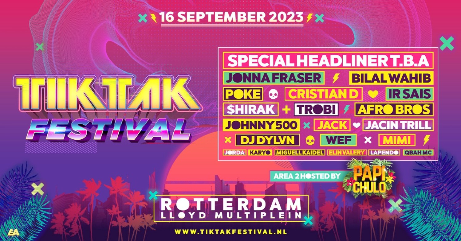 Party nieuws: Line-up TIKTAK Festival 2023 bekend
