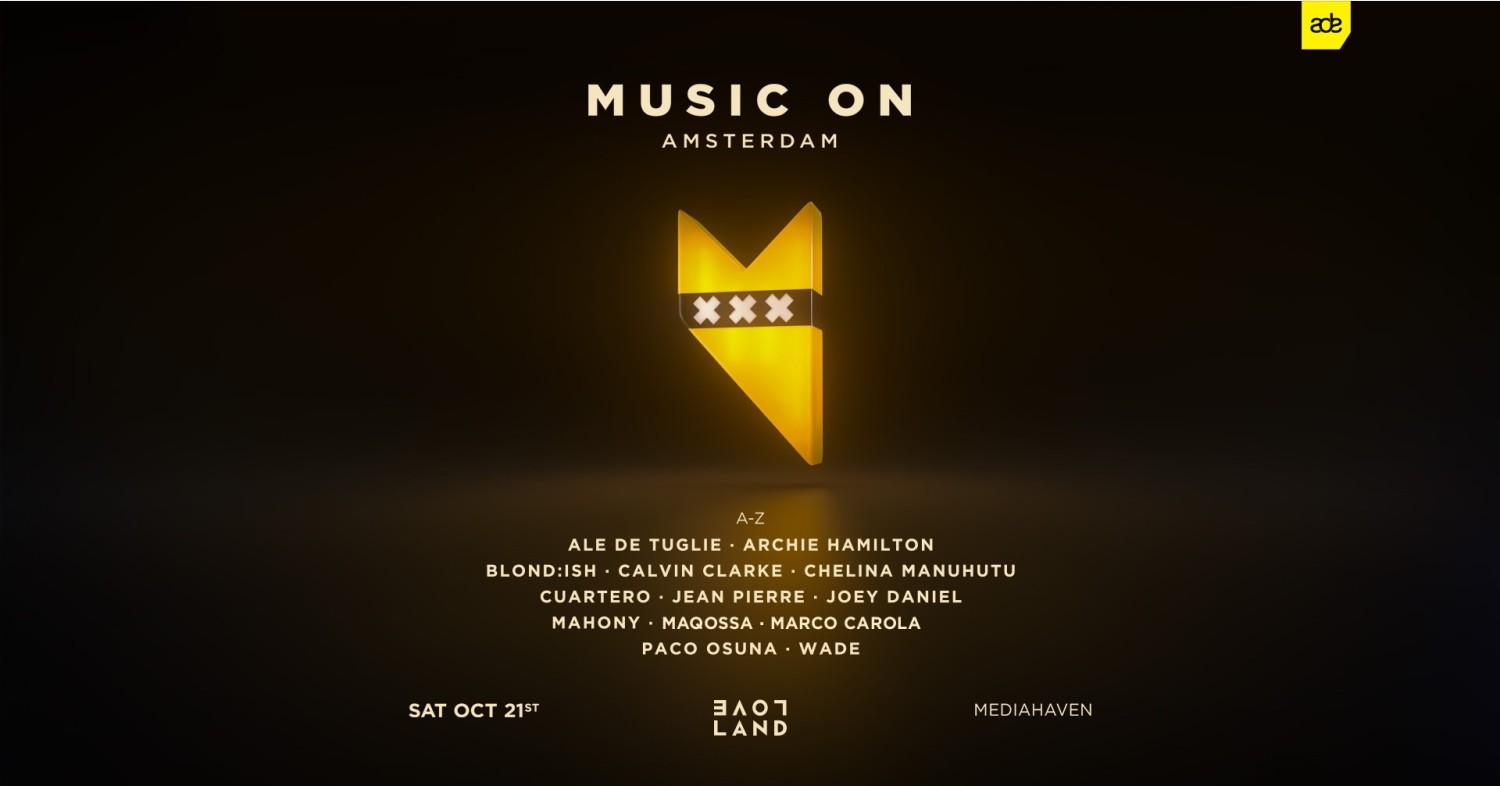 Party nieuws: Line-up release Music on x Loveland ADE
