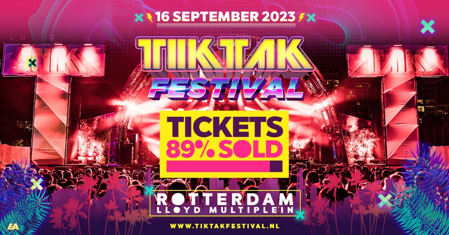 Party nieuws: TIKTAK Festival 2023 bijna uitverkocht