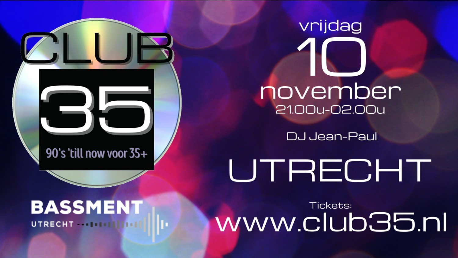 Party nieuws: Club35 komt naar Bassment Utrecht