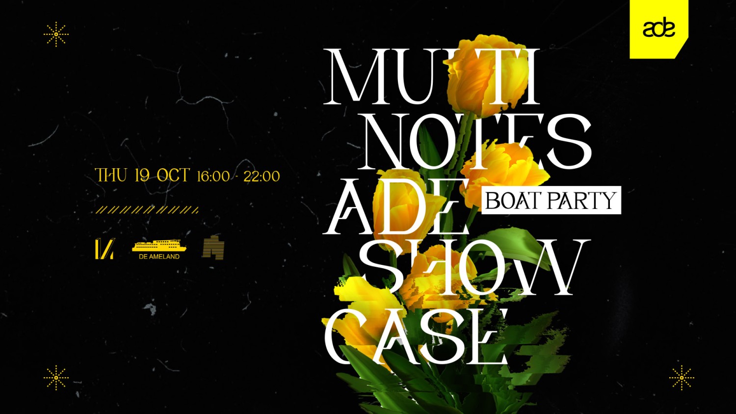 Party nieuws: Multinotes ADE Showcase Boat Cruise met Âme Live