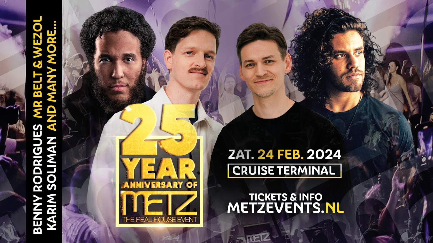 Party nieuws: Eerste namen METZ 25 Year Anniversary