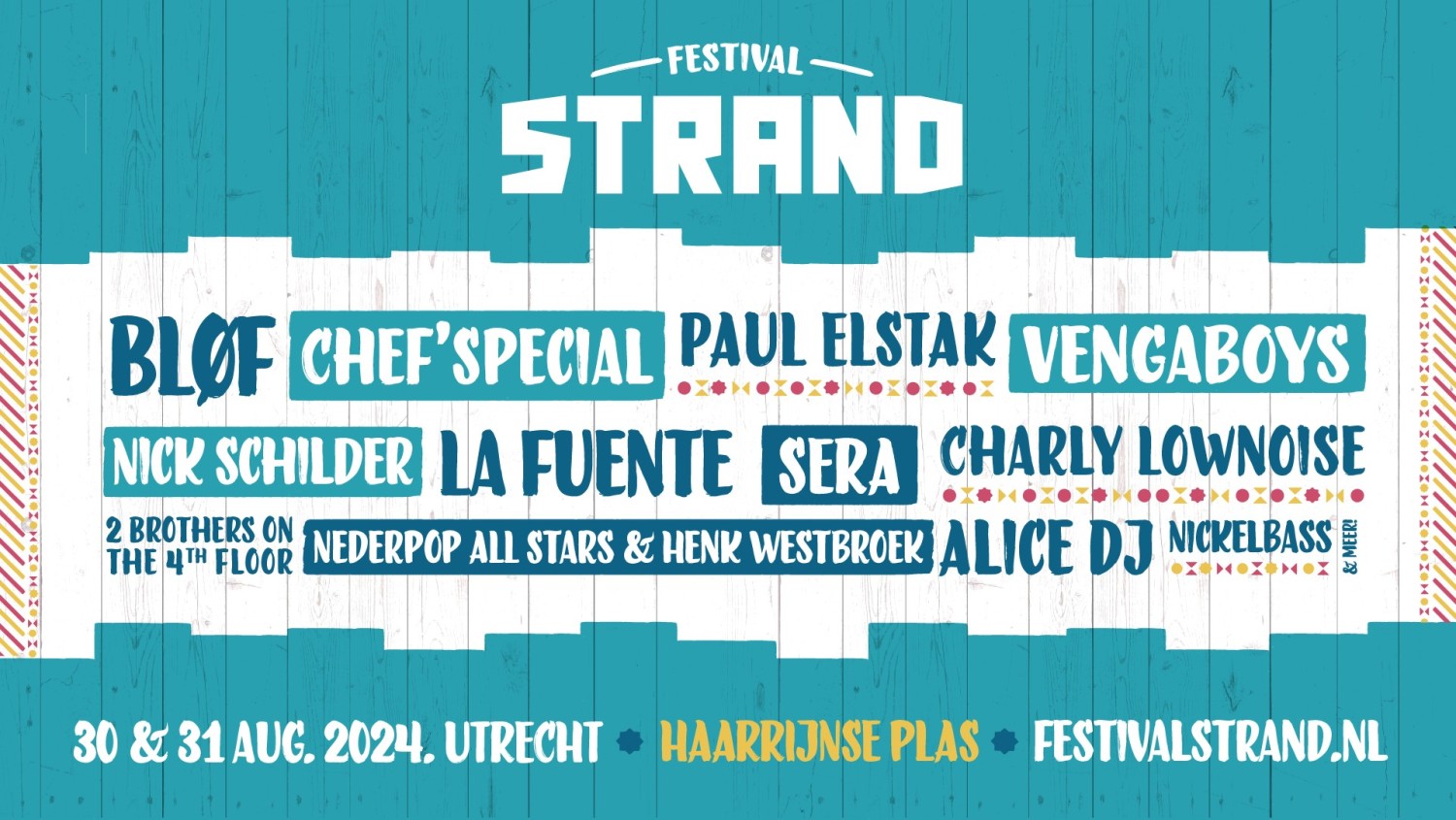 Party nieuws: Line-up Festival Strand 2024 bekend