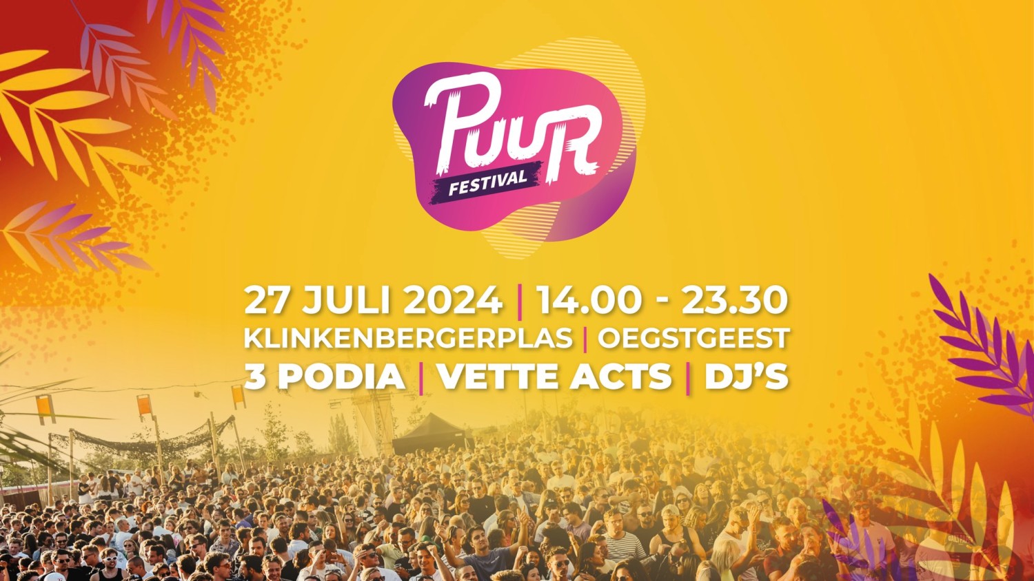 Party nieuws: Ticketverkoop Puur Festival 2024 gestart