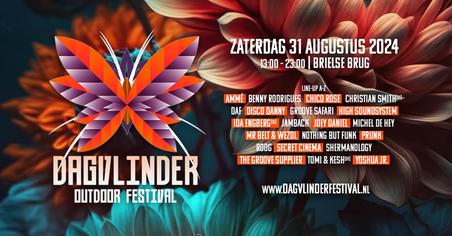 Party nieuws: Volledige line-up Dagvlinder Festival 2024 bekend